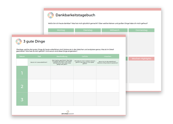 Dankbarkeitstagebuch Vorlage