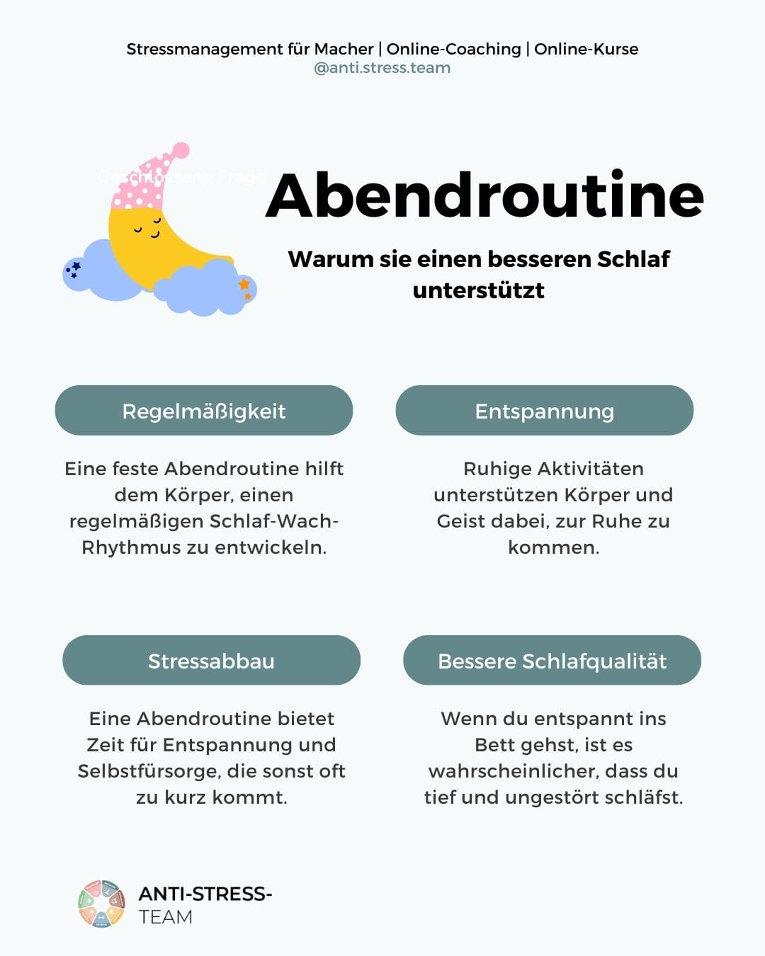 Gründe für eine Abendroutine