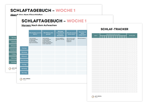 Vorlage Schlaftagebuch