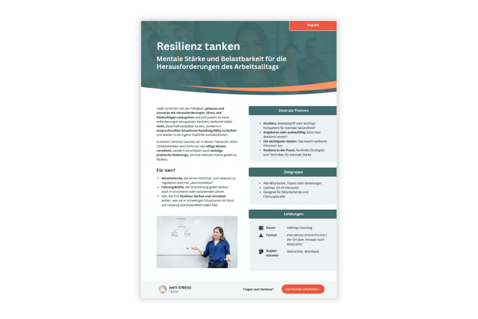 Info-Blatt Resilienz-Seminar